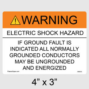 Solar Warning Label, SKU 008-03