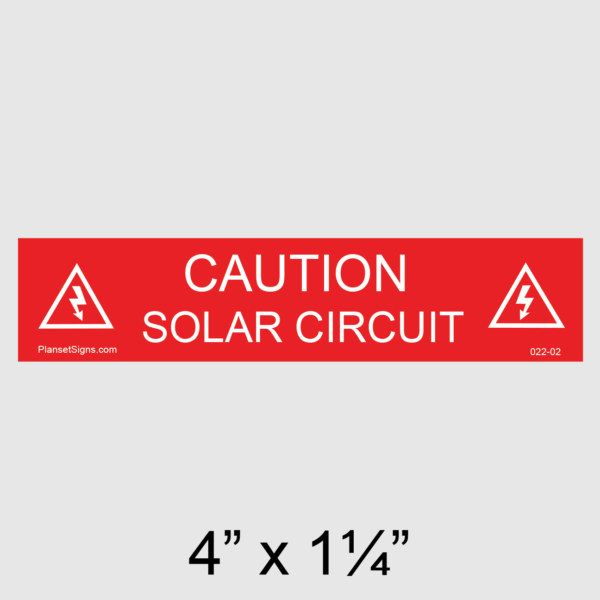 022-02 Solar Circuit Placard