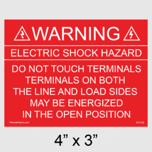 Solar Warning Placard, SKU 047-02