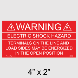 Solar Warning Placard, SKU 048-02