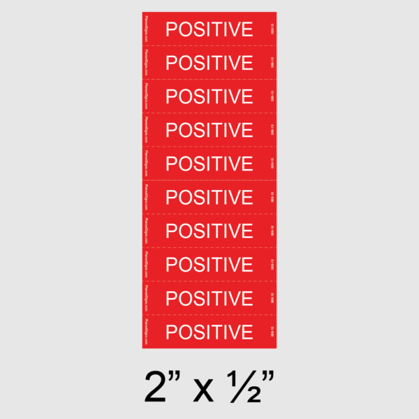 069-10 Positive Electrical Label