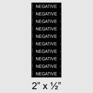 Negative Electrical Label, SKU 070-14