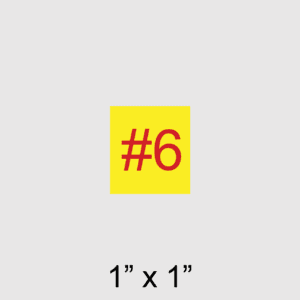 F.D - Electrical BLDG Disconnect Number #6 Placard, SKU 238-16