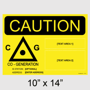 LADWP, Co-Generation - 14 X 11 Placard, SKU 501-06
