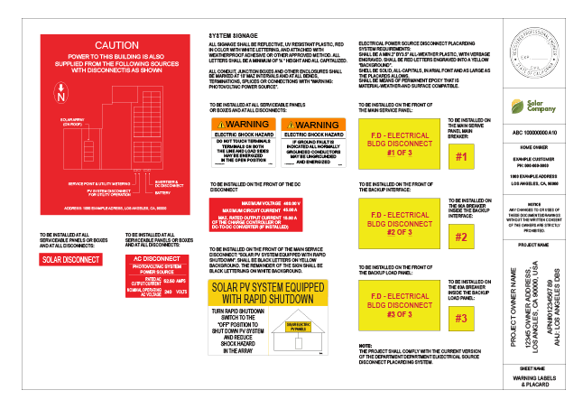 A solar plan set pdf being upload to the web.